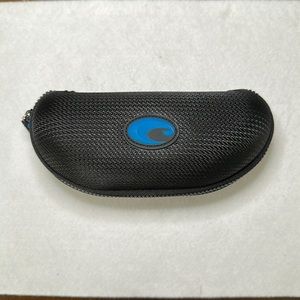 COSTA‎ DEL MAR Black Sunglasses Case Zipper Hard Clamshell Glasses